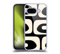 Head Case Designs Officially Licensed Kierkegaard Design Studio Modern Piquet Black Cream Retro Abstract Patterns Gel Case [Military Grade Protection] Compatible With Google Pixel 9A