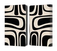 Head Case Designs Officially Licensed Kierkegaard Design Studio Palm Springs Black Cream Retro Abstract Patterns Leather Wallet Case Compatible With Amazon Kindle Paperwhite 6