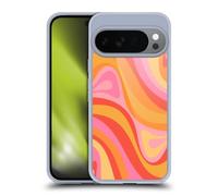 Head Case Designs Officially Licensed Kierkegaard Design Studio Pink Orange Yellow Swirl Retro Abstract Patterns Gel Case [Military Grade] Compatible with Google Pixel 10 and Compatible with MagSafe