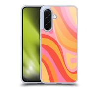 Head Case Designs Officially Licensed Kierkegaard Design Studio Pink Orange Yellow Swirl Retro Abstract Patterns Gel Case [Military Grade Protection] Compatible With Samsung Galaxy A36 5G