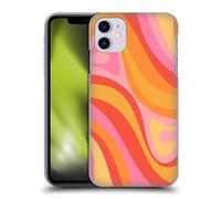 Head Case Designs Officially Licensed Kierkegaard Design Studio Pink Orange Yellow Swirl Retro Abstract Patterns Hard Back Case Compatible With Apple iPhone 11