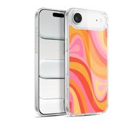 Head Case Designs Officially Licensed Kierkegaard Design Studio Pink Orange Yellow Swirl Retro Abstract Patterns Gel Case [Military Grade] Compatible with Apple iPhone 17 Air & Compatible with MagSafe