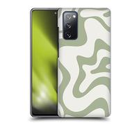Head Case Designs Officially Licensed Kierkegaard Design Studio Retro Liquid Swirl Sage Green Art Hard Back Case Compatible With Samsung Galaxy S20 FE / 5G