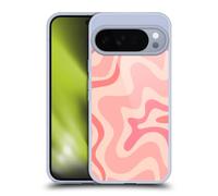 Head Case Designs Officially Licensed Kierkegaard Design Studio Soft Pink Liquid Swirl Retro Abstract Patterns Gel Case Compatible with Google Pixel 10 Pro XL & Compatible with MagSafe