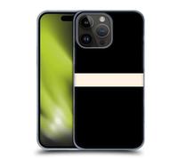 Head Case Designs Officially Licensed Kierkegaard Design Studio Stripe Minimalist Black Cream Art Hard Back Case Compatible With Apple iPhone 15 Pro Max