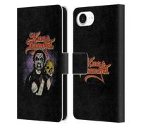 Head Case Designs Officially Licensed King Diamond Conspiracy Tour 1989 Poster Leather Wallet Case Compatible With Apple iPhone 16e
