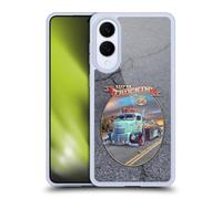 Head Case Designs Officially Licensed Larry Grossman Keep on Truckin' Rt. 66 Retro Collection Gel Case [Military Grade Protection] Compatible With Samsung Galaxy S25 Edge