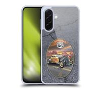 Head Case Designs Officially Licensed Larry Grossman Route 66 Hot Rod Coupe Retro Collection Gel Case [Military Grade Protection] Compatible With Samsung Galaxy A36 5G