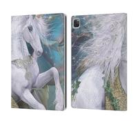 Head Case Designs Officially Licensed Laurie Prindle Kieran Unicorn Fantasy Horse Leather Wallet Case Compatible With Apple iPad Pro 12.9 2020/2021/2022
