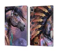 Head Case Designs Officially Licensed Laurie Prindle Native American Shaman Fantasy Horse Leather Wallet Case Compatible With Apple iPad Pro 12.9 2020/2021/2022