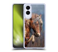 Head Case Designs Officially Licensed Laurie Prindle Native American War Pony Fantasy Horse Gel Case [Military Grade Protection] Compatible With Samsung Galaxy S25 Edge