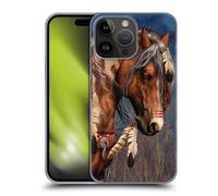 Head Case Designs Officially Licensed Laurie Prindle Native American War Pony Fantasy Horse Hard Back Case Compatible With Apple iPhone 15 Pro Max