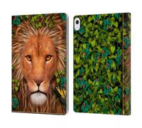 Head Case Designs Officially Licensed Laurie Prindle Return Of The King Lion Leather Wallet Case Compatible With Apple iPad Air 13 2024/2025