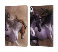 Head Case Designs Officially Licensed Laurie Prindle Run To Freedom Western Stallion Leather Wallet Case Compatible With Apple iPad Air 13 2024/2025