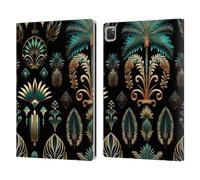 Head Case Designs Officially Licensed LebensArt Art Deco Gold Teal Kopie Mix Art Leather Wallet Case Compatible With Apple iPad Pro 12.9 2020/2021/2022