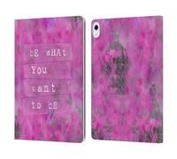 Head Case Designs Officially Licensed LebensArt Be What You Want Contexts Leather Wallet Case Compatible With Apple iPad Air 13 2024/2025