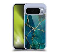 Head Case Designs Officially Licensed LebensArt Blue And Gold Mineral Marble Gel Case [Military Grade Protection] Compatible with Google Pixel 10 Pro XL and Compatible with MagSafe