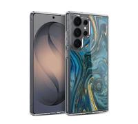 Head Case Designs Officially Licensed LebensArt Cerulean Dreams Geo Liquid Marble Gel Case [Military Grade Protection] Compatible with Samsung Galaxy S26 Ultra and Compatible with MagSafe