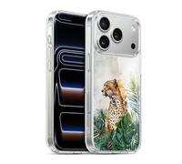Head Case Designs Officially Licensed LebensArt Cheetah Garden Jungle Plants And Animals Gel Case [Military Grade Protection] Compatible with Apple iPhone 17 Pro and Compatible with MagSafe