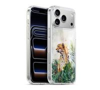 Head Case Designs Officially Licensed LebensArt Cheetah Garden Jungle Plants And Animals Gel Case [Military Grade Protection] Compatible with Apple iPhone 17 Pro Max and Compatible with MagSafe