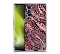 Head Case Designs Officially Licensed LebensArt Gemstone Burgundy Glamour Patterns Soft Gel Case Compatible With Oppo Reno 4 Pro 5G