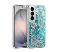 Head Case Designs Officially Licensed LebensArt Glamour Teal Geo Liquid Marble Gel Case [Military Grade Protection] Compatible with Samsung Galaxy S26 Plus and Compatible with MagSafe
