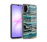 Head Case Designs Officially Licensed LebensArt Luxury Turquoise Gemstone Marble Gel Case [Military Grade Protection] Compatible With Samsung Galaxy A07 4G