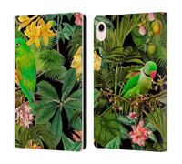Head Case Designs Officially Licensed LebensArt Parakeets Jungle Plants And Animals Leather Wallet Case Compatible With Apple iPad mini (2021/2024)