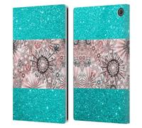 Head Case Designs Officially Licensed LebensArt Rose Gold And Teal Assorted Designs Leather Wallet Case Compatible With Amazon Fire Max 11 2023