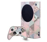 Head Case Designs Officially Licensed LebensArt Soft Pastels Art Mix Game Console Wrap and Game Controller Skin Bundle Compatible With Xbox Series S Console & Controller Bundle