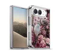 Head Case Designs Officially Licensed LebensArt Sparrows In Blush Pink Birds And Floral Gel Case [Military Grade Protection] Compatible with Apple iPhone Duo and Compatible with MagSafe