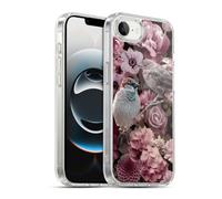 Head Case Designs Officially Licensed LebensArt Sparrows In Blush Pink Birds And Floral Gel Case [Military Grade Protection] Compatible with Apple iPhone 16e / iPhone 17e and Compatible with MagSafe
