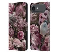 Head Case Designs Officially Licensed LebensArt Sparrows In Blush Pink Birds And Floral Leather Wallet Case Compatible With Apple iPhone 17 Air