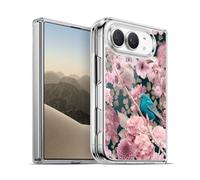 Head Case Designs Officially Licensed LebensArt Sparrows In Pink Birds And Floral Gel Case [Military Grade Protection] Compatible with Apple iPhone Duo and Compatible with MagSafe