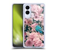 Head Case Designs Officially Licensed LebensArt Sparrows In Pink Birds And Floral Gel Case [Military Grade Protection] Compatible With Samsung Galaxy S25 Edge