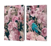 Head Case Designs Officially Licensed LebensArt Sparrows In Pink Birds And Floral Leather Wallet Case Compatible With Apple iPad Pro 12.9 2020/2021/2022