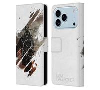 Head Case Designs Officially Licensed Liam Gallagher C'mon You Know Graphics Leather Wallet Case Compatible With Apple iPhone 17 Pro