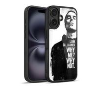 Head Case Designs Officially Licensed Liam Gallagher Why Me Graphics Gel Armour Case [Military Grade Protection] Compatible With Apple iPhone 16