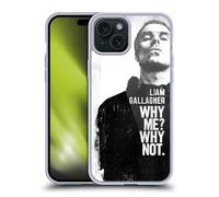 Head Case Designs Officially Licensed Liam Gallagher Why Me Graphics Gel Case [Military Grade Protection] Compatible With Apple iPhone 15 Plus
