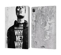 Head Case Designs Officially Licensed Liam Gallagher Why Me Graphics Leather Wallet Case Compatible With Apple iPad Pro 12.9 2020/2021/2022