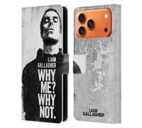 Head Case Designs Officially Licensed Liam Gallagher Why Me Graphics Leather Wallet Case Compatible With Apple iPhone 17 Pro Max