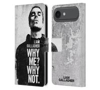 Head Case Designs Officially Licensed Liam Gallagher Why Me Graphics Leather Wallet Case Compatible With Apple iPhone 17 Air