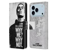 Head Case Designs Officially Licensed Liam Gallagher Why Me Graphics Leather Wallet Case Compatible With Apple iPhone 17 Pro