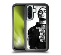 Head Case Designs Officially Licensed Liam Gallagher Why Me Graphics Ultra-Armoured Shockproof Case [Military Grade Protection] Compatible With Samsung Galaxy A36 5G
