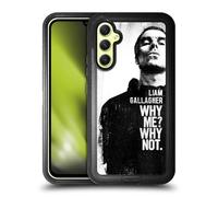 Head Case Designs Officially Licensed Liam Gallagher Why Me Graphics Ultra-Armoured Shockproof Case [Military Grade Protection] Compatible With Samsung Galaxy A34 5G