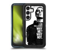 Head Case Designs Officially Licensed Liam Gallagher Why Me Graphics Ultra-Armoured Shockproof Case [Military Grade Protection] Compatible With Samsung Galaxy S24 5G