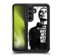 Head Case Designs Officially Licensed Liam Gallagher Why Me Graphics Ultra-Armoured Shockproof Case [Military Grade Protection] Compatible With Samsung Galaxy S24+ 5G
