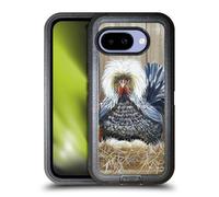 Head Case Designs Officially Licensed Lisa Sparling Wicked Chickens Creatures Ultra-Armoured Shockproof Case [Military Grade Protection] Compatible With Google Pixel 9A