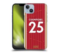 Head Case Designs Officially Licensed Liverpool Football Club 2024/25 Home Kit 2025 Premier League Champions Hard Back Case Compatible With Apple iPhone 14 Plus