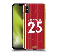 Head Case Designs Officially Licensed Liverpool Football Club 2024/25 Home Kit 2025 Premier League Champions Hard Back Case Compatible With Apple iPhone XS Max